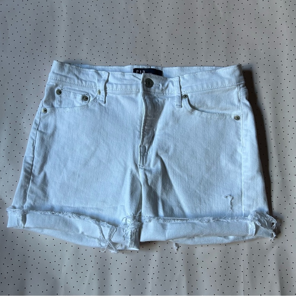 Gap White Denim Women's 5” Shorts